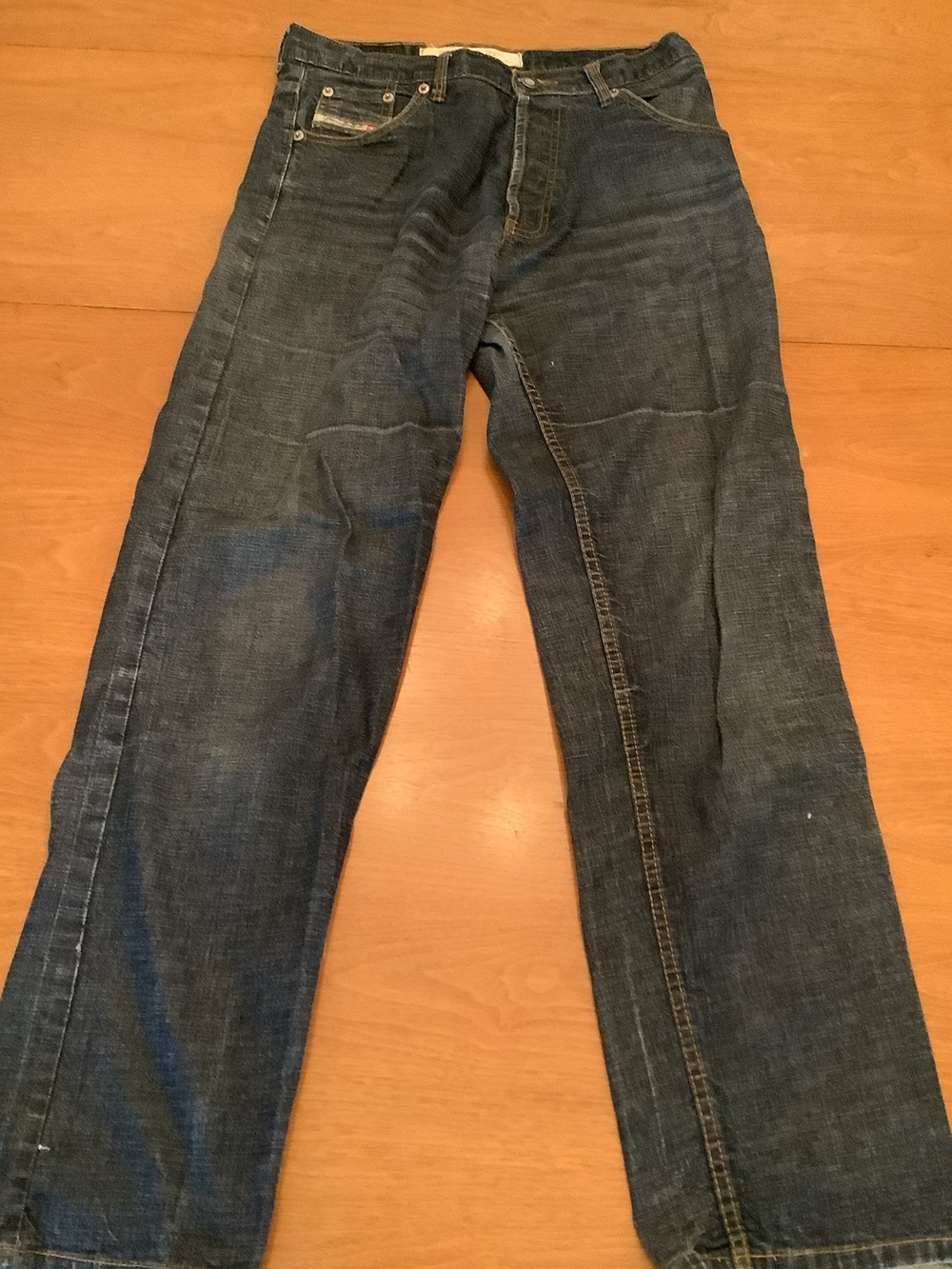 Diesel Men's Dark Blue Denim Jeans